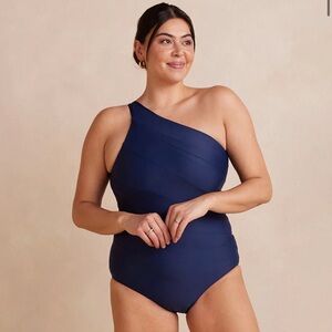 Summersalt Long Torso Sidestroke sz 18LT Navy